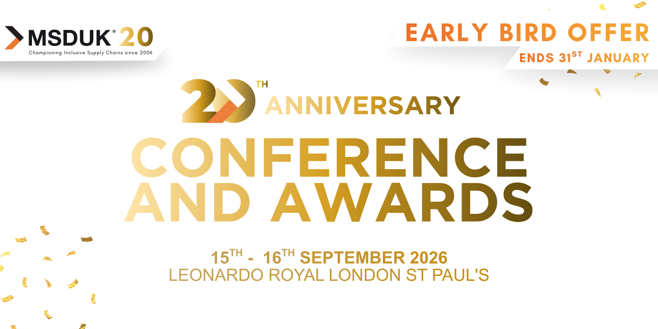 MSDUK@20 Conference, Innovation Challenge and Awards 2026